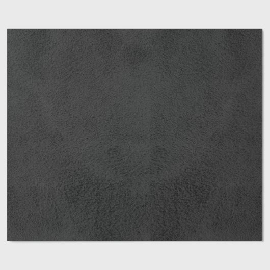 Black Suede Wrapping Paper Geschenkpapier (Flach)