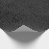 Black Suede Wrapping Paper Geschenkpapier (Ecke)