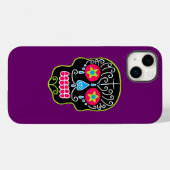 Black Sugar Skull Case-Mate iPhone Hülle (Rückseite (Horizontal))