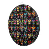 Black Sugar Skull Dartscheibe (Vorderseite rechts)