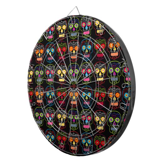 Black Sugar Skull Dartscheibe (Vorderseite rechts)