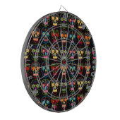Black Sugar Skull Dartscheibe (Vorderseite Links)