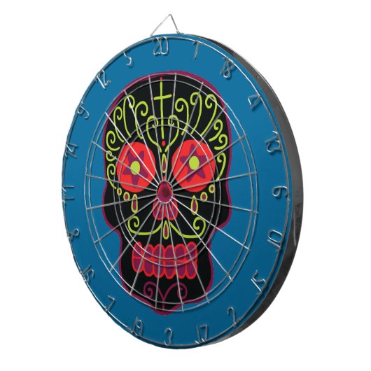 Black Sugar Skull Dartscheibe (Vorderseite rechts)
