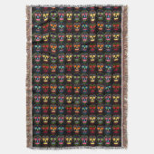 Black Sugar Skull Decke (Vorderseite Vertikal)