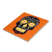 Black Sugar Skull Fliese (Seite)
