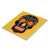 Black Sugar Skull Fliese (Seite)