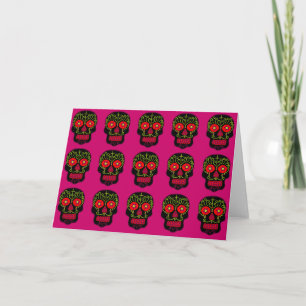 Black Sugar Skull Karte