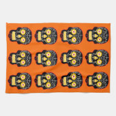 Black Sugar Skull Küchentuch (Horizontal)