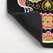Black Sugar Skull Mouse Pad Mousepad (Ecke)