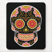 Black Sugar Skull Mouse Pad Mousepad (Vorne)