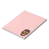 Black Sugar Skull Notizblock (Rotiert)