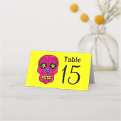 Black Sugar Skull Platzkarte (Rückseite)