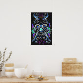 Black Sugar Skull Print Poster (Küche)