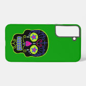 Black Sugar Skull Samsung Galaxy Hülle (Rückseite (Horizontal))
