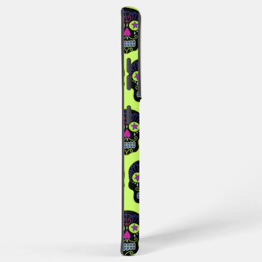 Black Sugar Skull Samsung Galaxy Hülle (Rechte Seite)