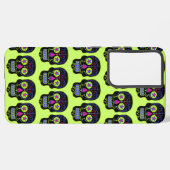 Black Sugar Skull Samsung Galaxy Hülle (Linke Seite)