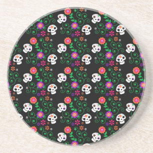 black sugar skull sandstein untersetzer