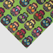Black Sugar Skull Seidenpapier (Detail)