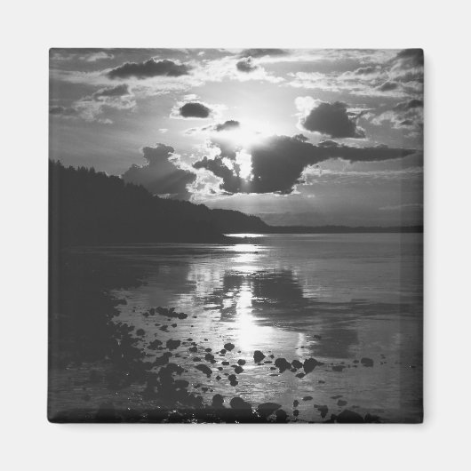 Black Sunset - Studie in Monochrome Magnet (Vorne)