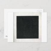 Black Suprematistic Square von Kazimir Malevich Postkarte (Vorne/Hinten)