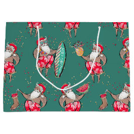 Black Surfin Weihnachtsgeschenktasche Große Geschenktüte