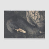 Black Swan 2 Decoupage Paper Seidenpapier (Vorderseite)