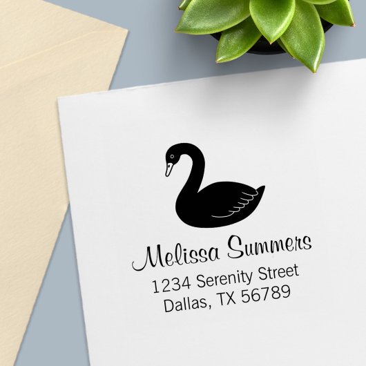 Black Swan-Adresse Permastempel