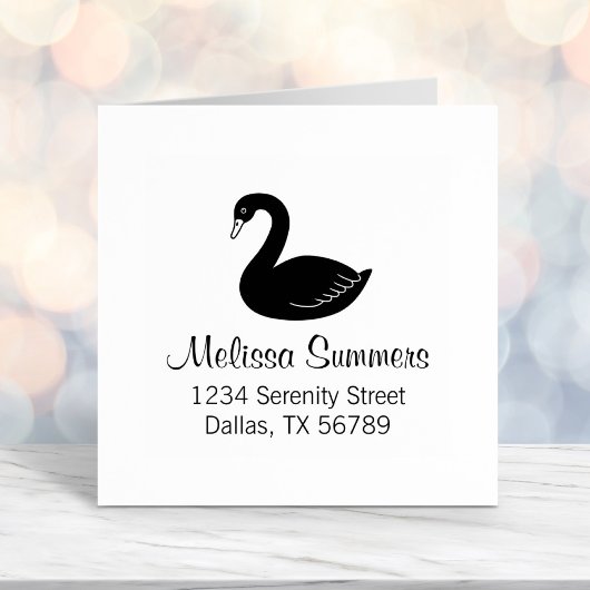 Black Swan-Adresse Permastempel