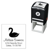Black Swan-Adresse Permastempel (Beispiel)