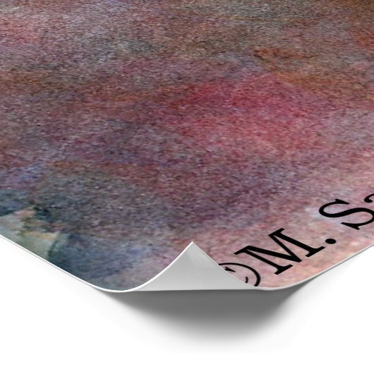 Black Swan Ballet Art Print Poster (Ecke)