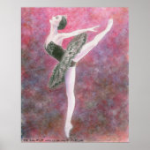 Black Swan Ballet Art Print Poster (Vorne)