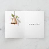 Black Swan Calla Lily Blume Denken Sie Karte (Innenseite)