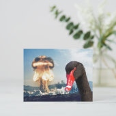 Black Swan Desaster Postkarte (Stehend Vorderseite)