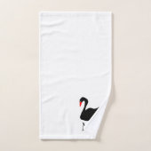 Black Swan Design Monogrammiert Badhandtuch Set (Handtuch)