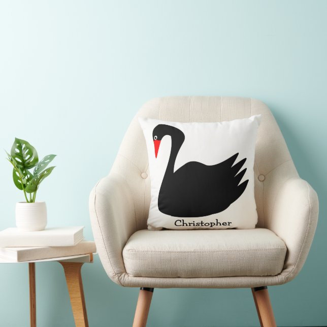 Black Swan Design Personalised Kissen (Stuhl )