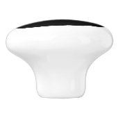 Black Swan Design Personalisiert Keramikknauf (Seitenansicht)