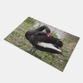 Black Swan Door Mat Fußmatte (Schrägansicht)