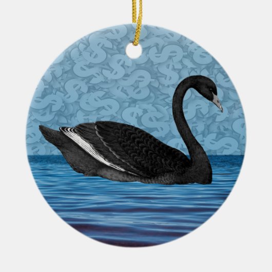 Black Swan-Ereignis Keramik Ornament (Vorne)