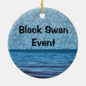 Black Swan-Ereignis Keramik Ornament (Hinten)