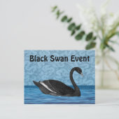 Black Swan-Ereignis Postkarte (Stehend Vorderseite)