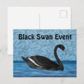 Black Swan-Ereignis Postkarte (Vorne/Hinten)
