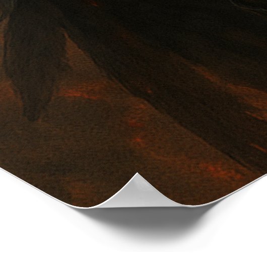 Black Swan Knight – Dark Fantasy Warrior Poster (Ecke)