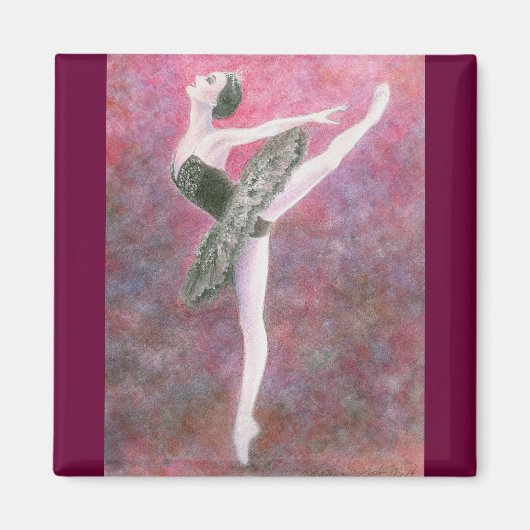 Black Swan Magnet (Vorne)