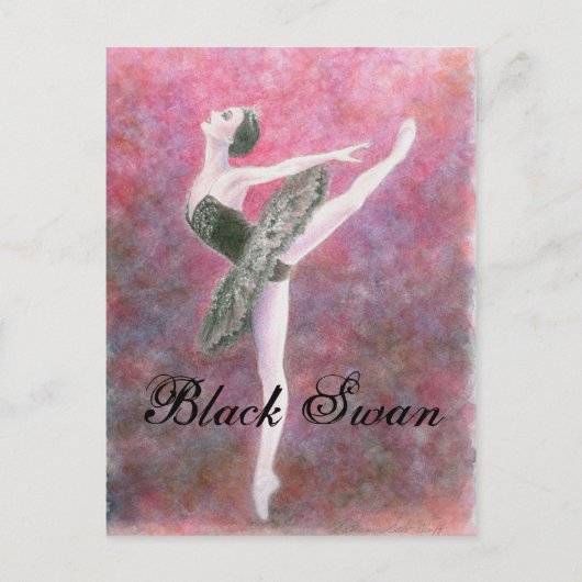 Black Swan Postcard Postkarte (Vorderseite)