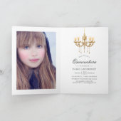 Black Swan Quinceañera Foto Einladung (Innenseite)