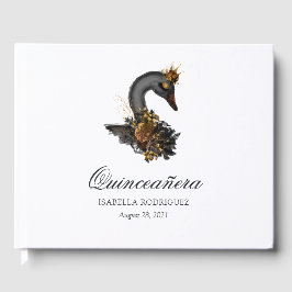 Black Swan Quinceañera Gästebuch