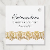 Black Swan Quinceañera Geschenkanhänger (Rückseite)