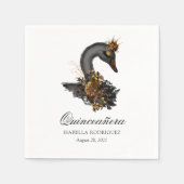 Black Swan Quinceañera Serviette (Vorderseite)
