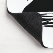 Black Swan Silhouette Mousepad (Ecke)
