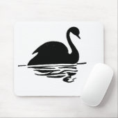 Black Swan Silhouette Mousepad (Mit Mouse)